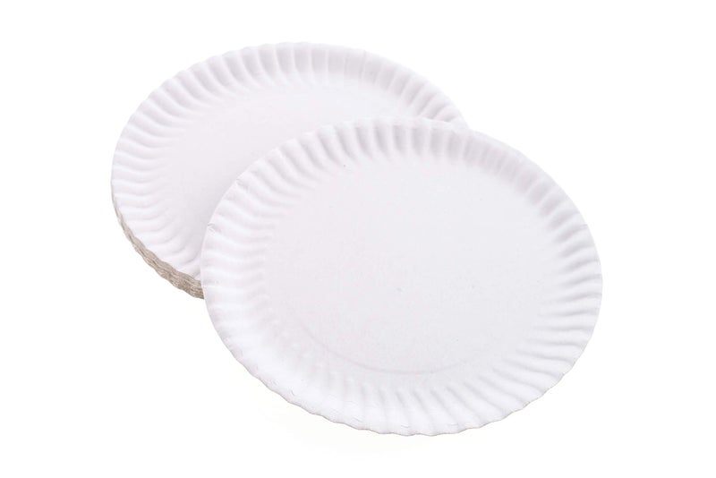 Perfectware 9 Inch White Paper Plates 300ct - Image 2